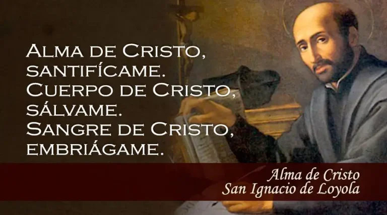 Oración: Alma de Cristo