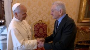 el-papa-se-reune-con-el-actor-robert-de-niro:-«es-un-placer-conocerlo»